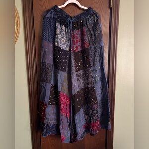 Boho Patchwork Wide leg pants